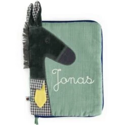 Moulin Roty Protège Carnet De Santé Pomme Des Bois (personnalisable)