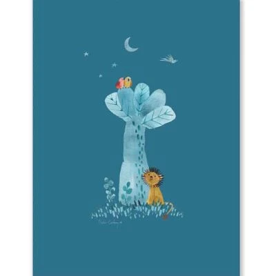 Moulin Roty Set De 3 Affiches Sous Mon Baobab 4 Moulin Roty Set De 3 Affiches Sous Mon Baobab – Image 2